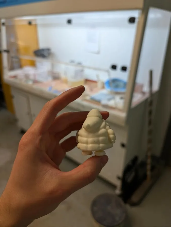 Unpainted resin cast of Snoopy