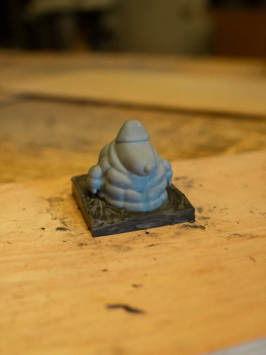 Snoopy resin print on mould base