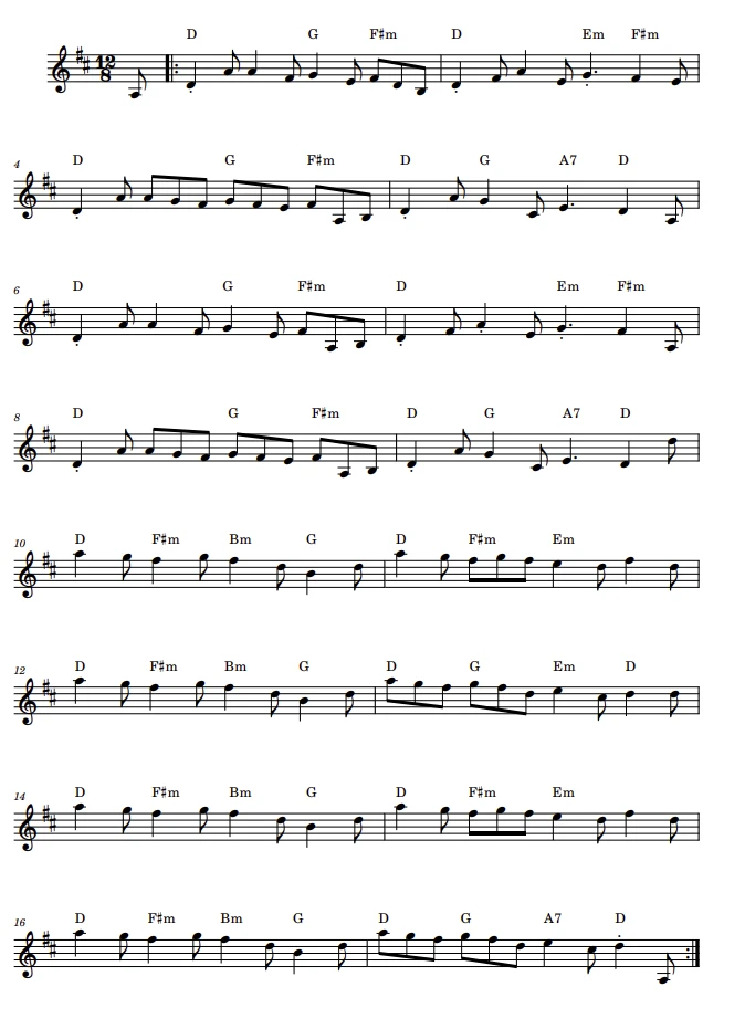 Sheet music for Slide
